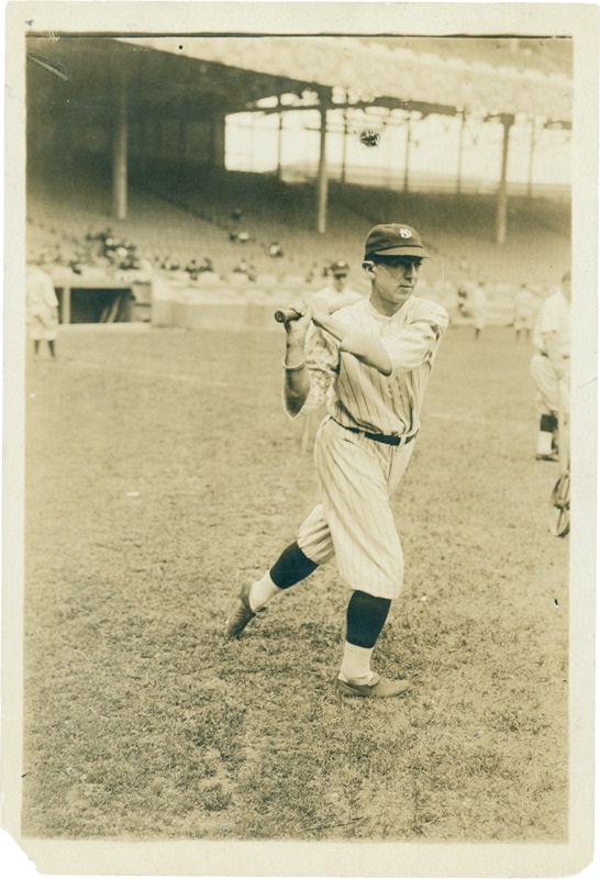 Baseball Photographs - 1917 Home Run Baker New York Yankees Photograph