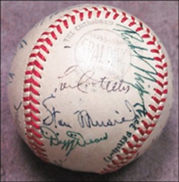 Baseball Autographs - Abbott & Costello “Who's On First?” Baseball