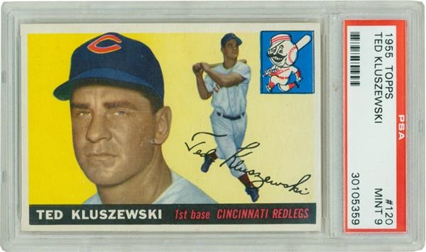 Baseball and Trading Cards - 1955 Topps #120 Ted Kluszewski PSA 9