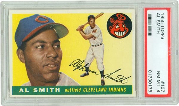 Baseball and Trading Cards - 1955 Topps #197 Al Smith PSA 8