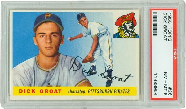 Baseball and Trading Cards - 1955 Topps #26 Dick Groat PSA 8