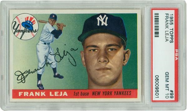 Baseball and Trading Cards - 1955 Topps #99 Frank Leja PSA 10