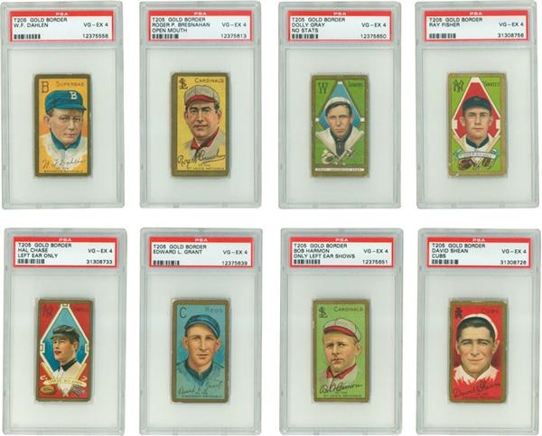 - Collection Of T205 Gold Borders All Short Prints And Rarities All PSA Graded (21)