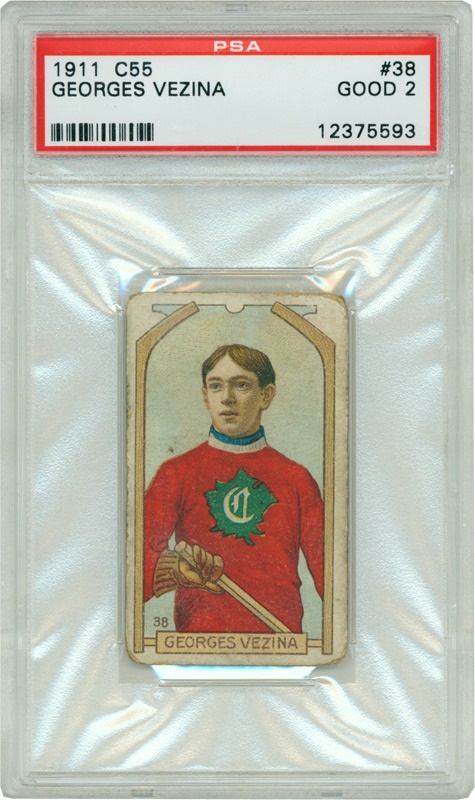Hockey Cards - 1911 C55 Georges Vezina # 38 PSA 2