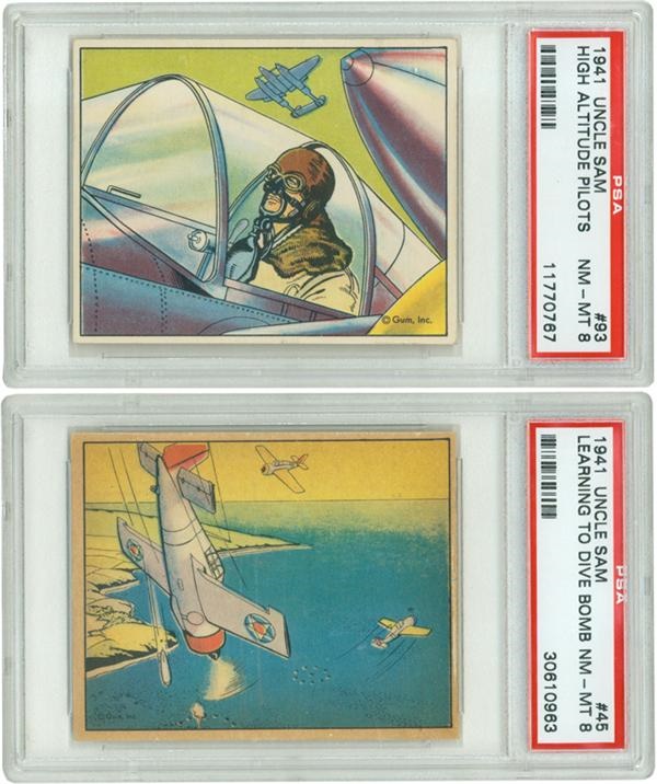Non Sports Cards - 1941 Uncle Sam Near Set Of (119/120) With 
PSA Graded Cards