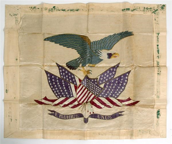 - 19th Century Hand Sewn United States Flag