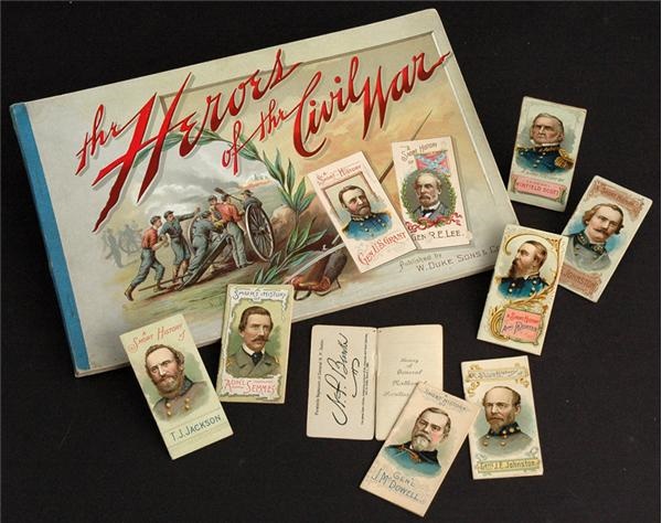- 1888 Duke Heroes Of The Civil War 50-Card Set with Rare Premium Album.