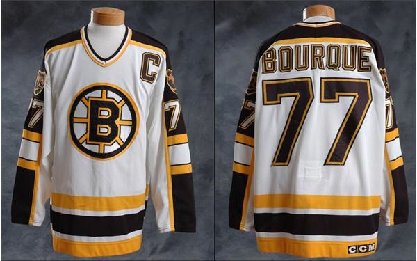 Hockey Equipment - 1995-96 Ray Bourque Game Worn Bruins Playoff Jersey