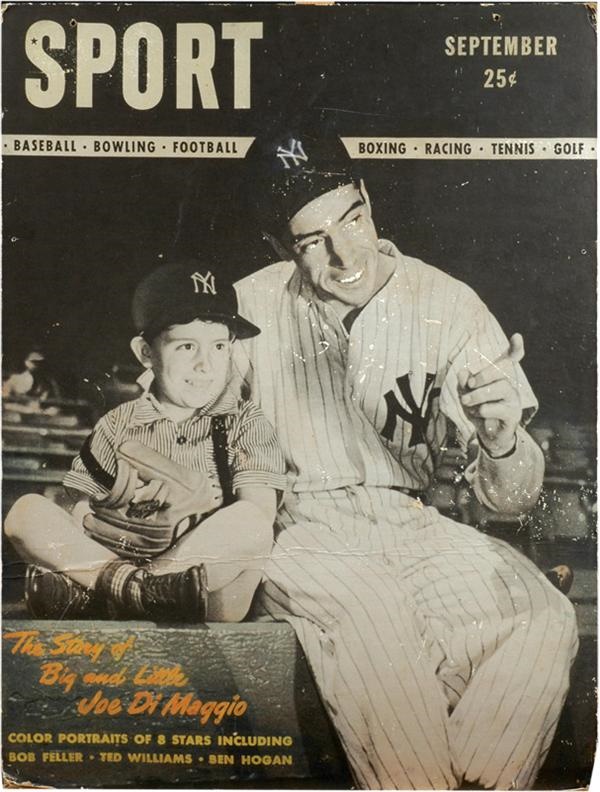 NY Yankees, Giants & Mets - 1st Issue of Sport Magazine Advertising Display (30&quot;x40&quot;)