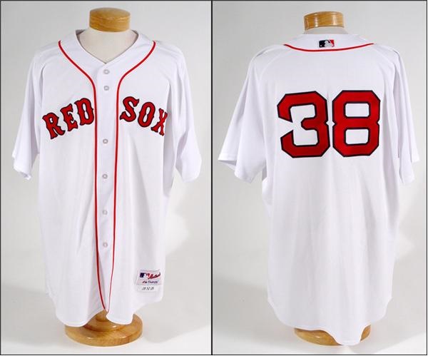 Boston Sports - 2005 Curt Schilling Game Worn Red Sox Home Jersey