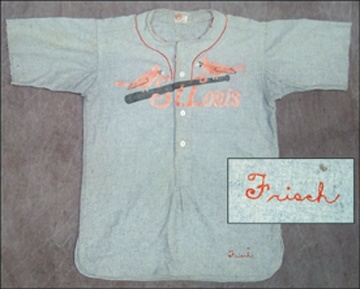 St. Louis Cardinals - 1930's Frankie Frisch Game Worn Jersey