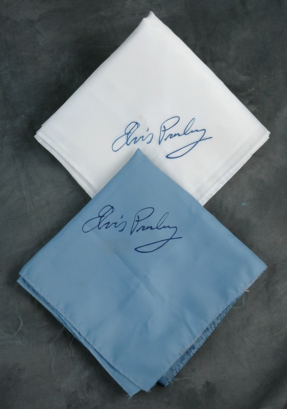 - Two 1977 Elvis Presley Concert Worn Scarves with Photographic Provenance