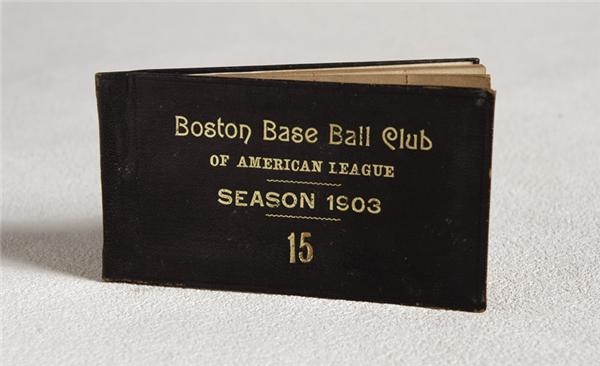 - 1903 World Champion Boston Americans Complete Ticket Book - The First World Series Champions