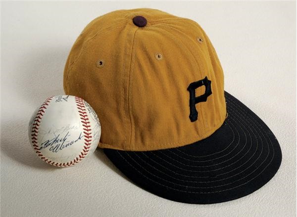 Clemente and Pittsburgh Pirates - 1970 Roberto Clemente Pittsburgh Pirates Cap and 1964 Team Signed Baseball