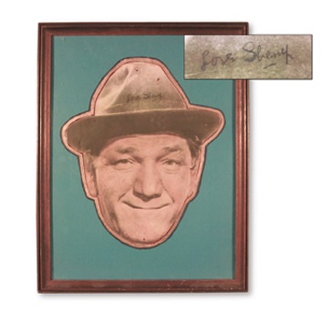 TV - Three Stooges "Shemp" Signed Theater Display