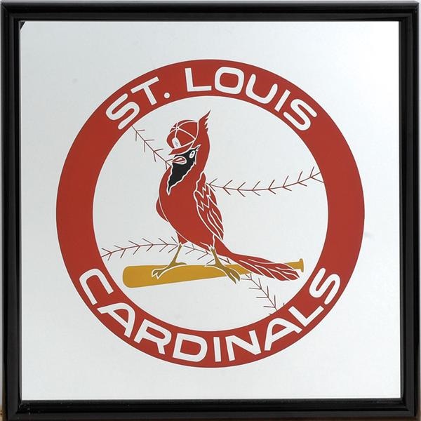 Cardinals - Cardinals Logo Mirror From Busch Stadium (19.5&quot; x 19.5&quot;)
