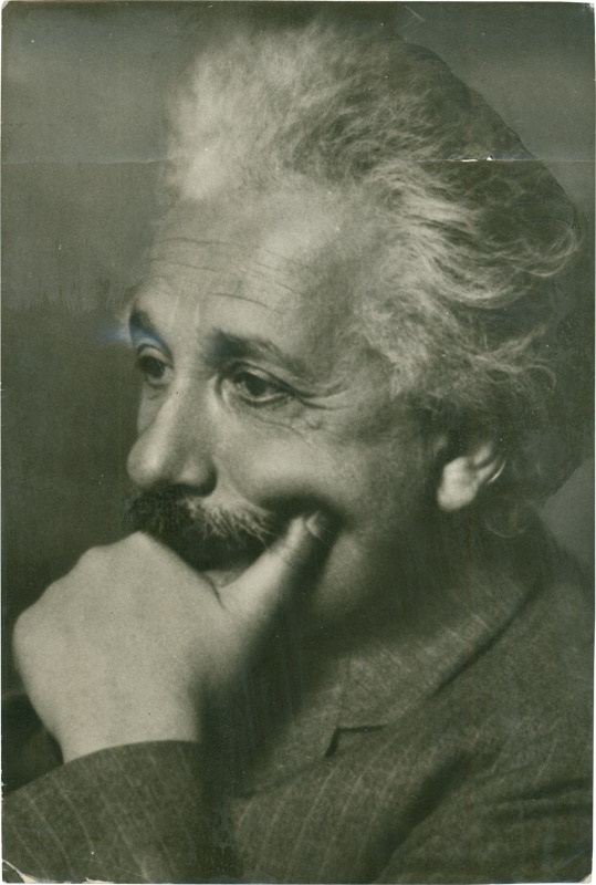 Non-Sports photographs - Important Albert Einstein Photograph by Johan Hagemeyer