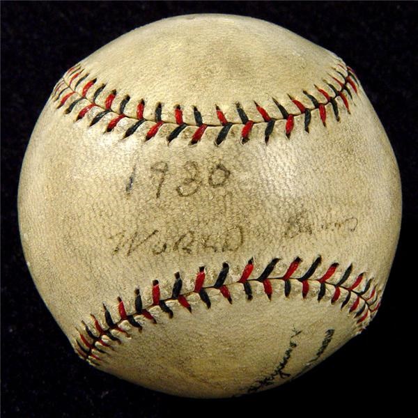 - 1930 World Series Game Used Baseball