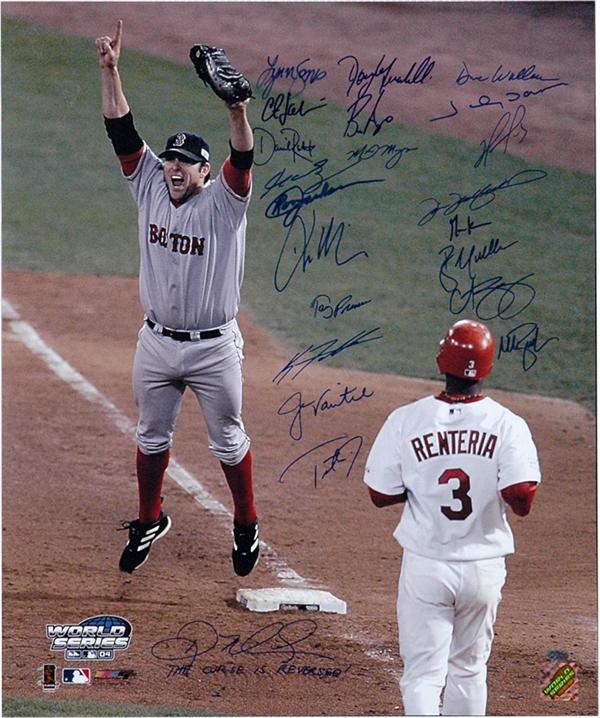 - 2004 World Champion Boston Red Sox Team Signed Photo