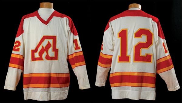 Hockey Equipment - Circa 1977-78 Tom Lysiak Game Worn Atlanta Flames Jersey