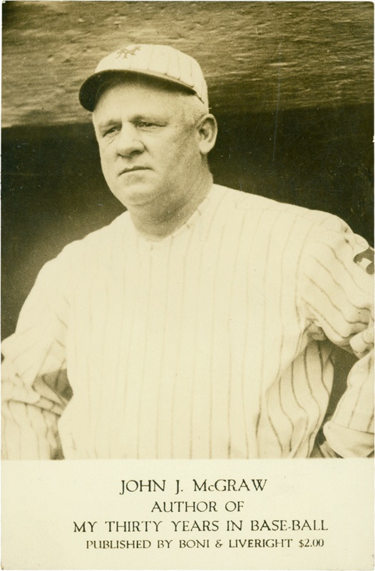 - John McGraw Publicity Photo For &quot;My Thirty Years In Baseball&quot;