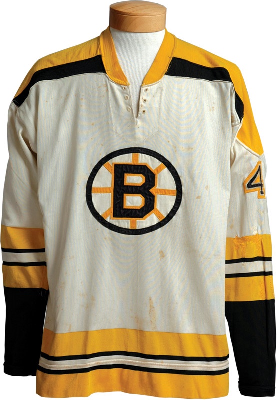 - 1967-68 Bobby Orr Game Worn Boston Bruins Home Jersey