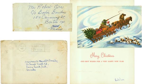 - 1966 &quot;Bob&quot; Orr Signed Rookie Year Christmas Card