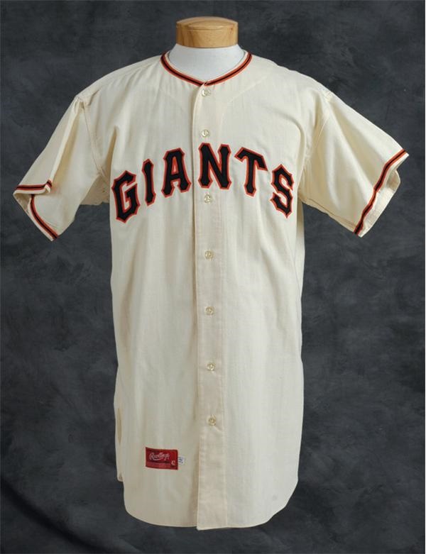 - Carl Hubbell Signed Game Worn Flannel Jersey (ex-Carl Hubbell Collection)