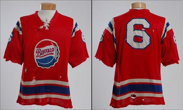 The Chris Berg Collection - 1967-68 Buffalo Bisons Game Worn Jersey  #6