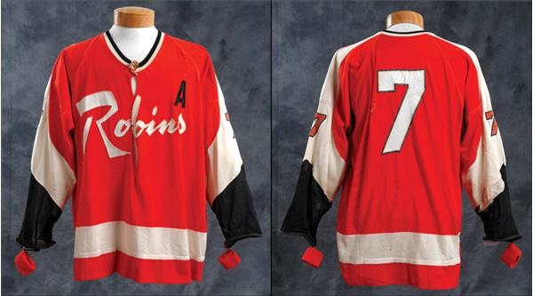 The Chris Berg Collection - 1970&#39;s Richmond Robins Game Worn Jersey #7