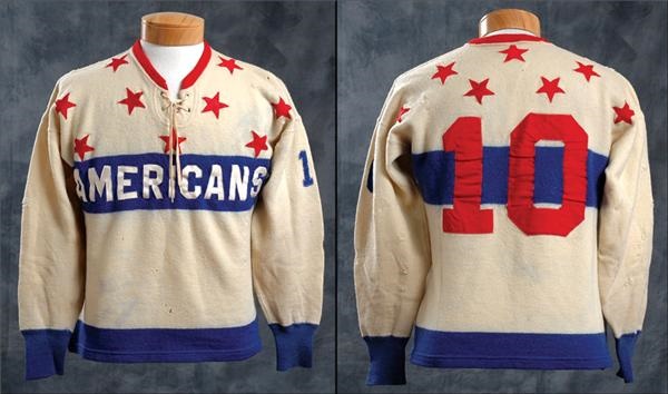 - 1956-57 Rochester Americans Game Worn Jersey #10