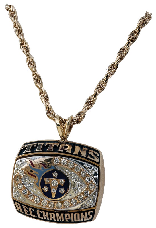 - 2000 Tennessee Titans A.F.C. Championship Pendant