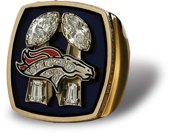 - 1998 Denver Broncos Prototype Super Bowl Champions Ring