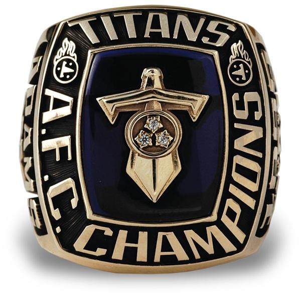 - 1999 Tennessee Titans A.F.C. Champions Ring