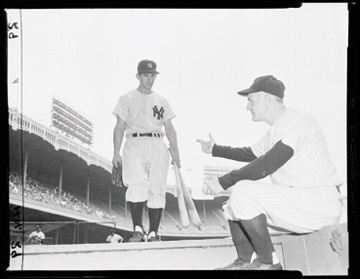 NY Yankees, Giants & Mets - 1955 Casey Stengel & Prodigy Billy Martin Original Negative