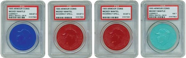 - Large Collection of Armour Coins Including Four PSA Graded Mickey Mantle (117)