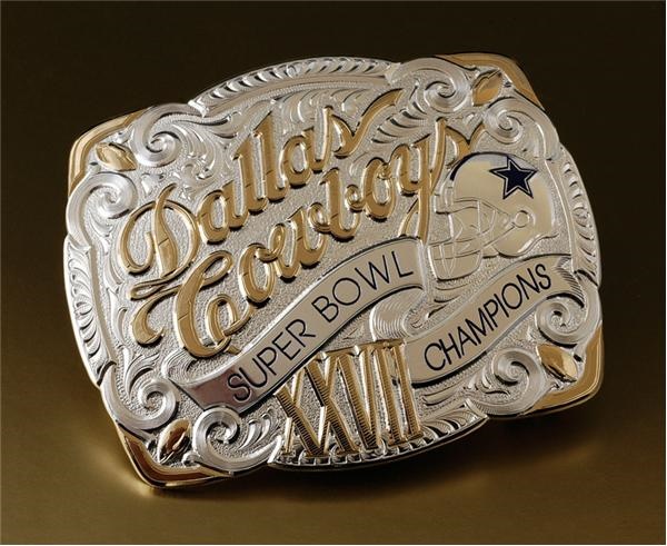 - Dallas Cowboys Super Bowl XXVII Champions Belt Buckle