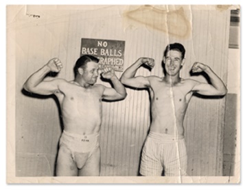 - 1939 Jimmy Foxx & Ted Williams Underwear Photograph (7x9")