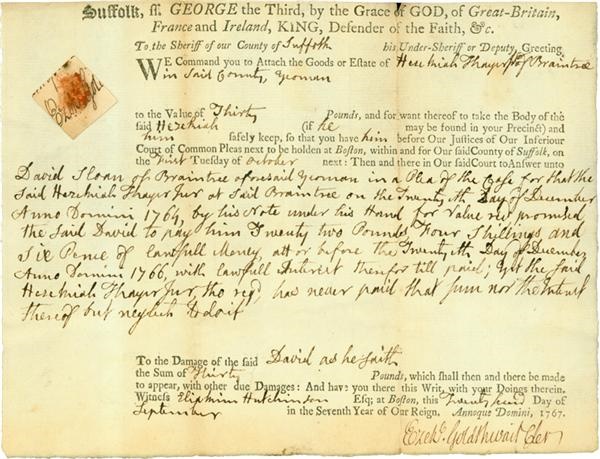 Americana Autographs - John Adams Signed Document