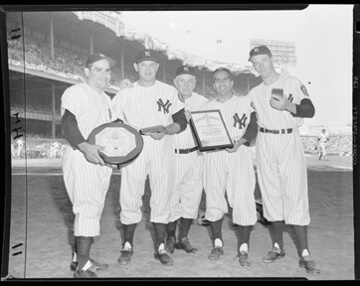 - 1951 Yankees Pile Up The Awards Original Negative