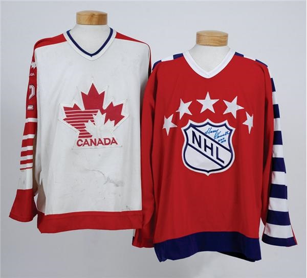 The Chris Berg Collection - Collection Of Two Game Worn Jerseys Including Harry Howell