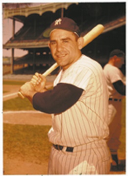 NY Yankees, Giants & Mets - Marvelous Yogi Berra Rare Full Color Original Negative