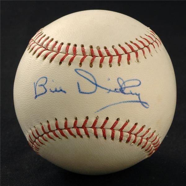 - Vintage Bill Dickey Single Signed Baseball