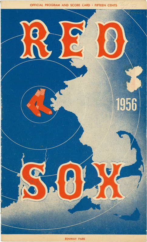 Boston Sports - 1956 Ted Williams 400th Home Run Program
