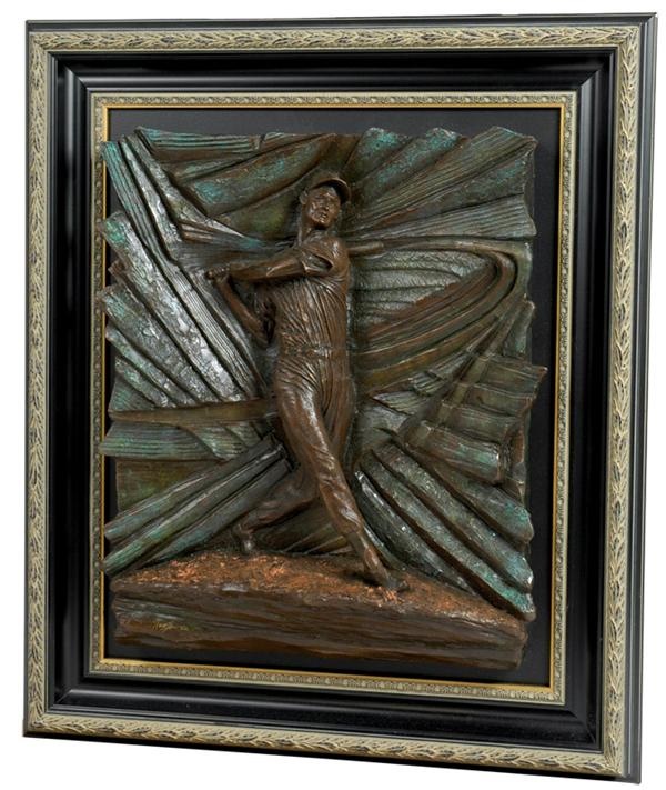 - Hanging Bronze Sculpture of Ted Williams