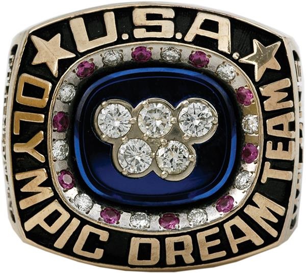 - 1992 Dream Team Olympic Basketball Gold Medalist Ring
