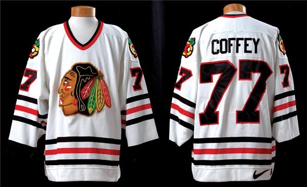 - 1998-99 Paul Coffey Game Issued Chicago Black Hawks Jersey