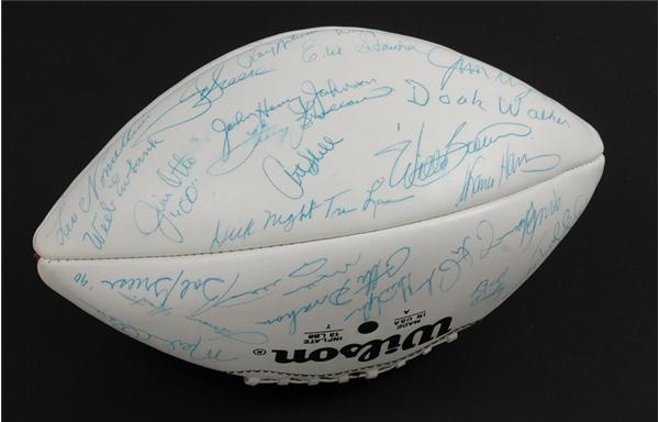 - 1990 Football Hall Of Fame Induction Autographed Ball