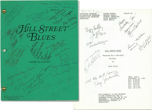 Americana Autographs - 1982 Hill Street Blues Script Signed To Sammy Davis Jr.