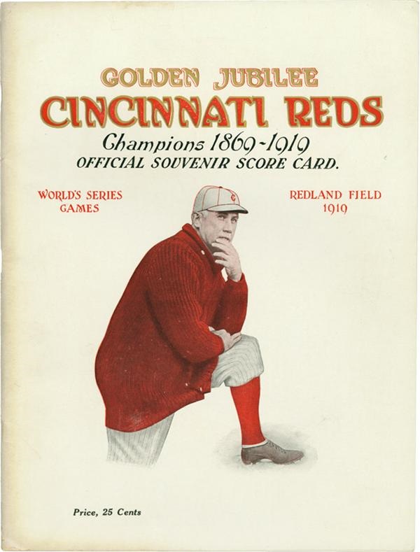 Ernie Davis - Cincinnati Reds - Black Sox 1919 World Series Program
